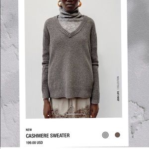 Zara cashmere oversized sweater